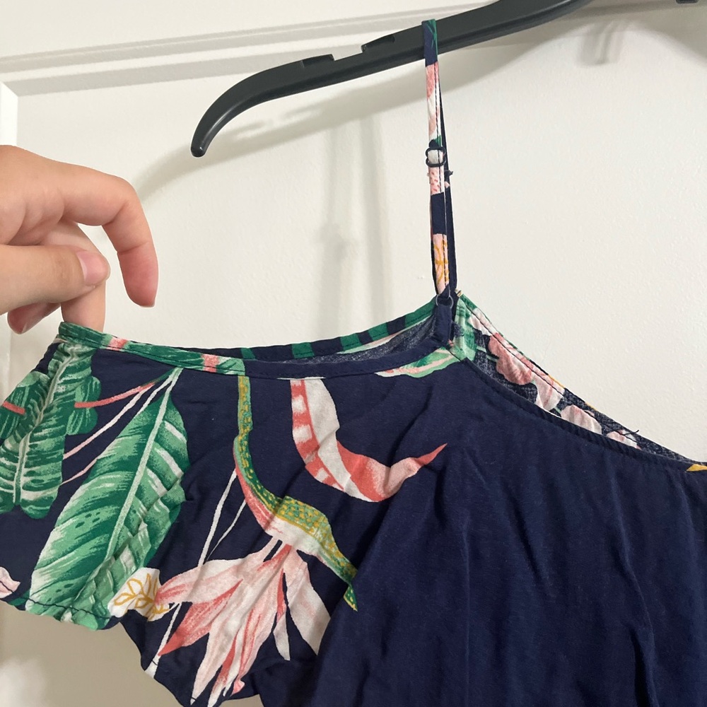 Floral Ruffle Off The Shoulder Top - M - Picture 3 of 4